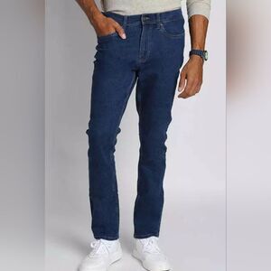 Jachs New York Men's 5 Pocket Straight Leg Comfort Fit Stretch Denim Jeans 40x32